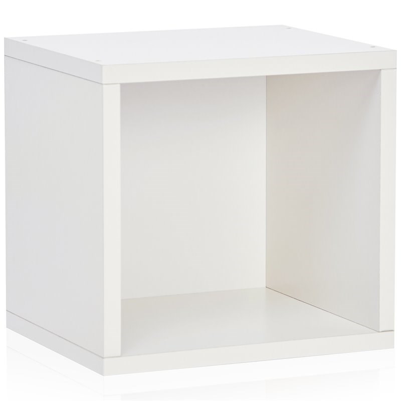 Way Basics zBoard Modular Closet Storage Cube Cubby Unit in White