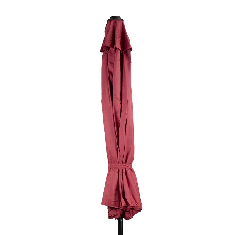Patio Premier 9' Round 8-Rib Aluminum Market Umbrella in Scarlet