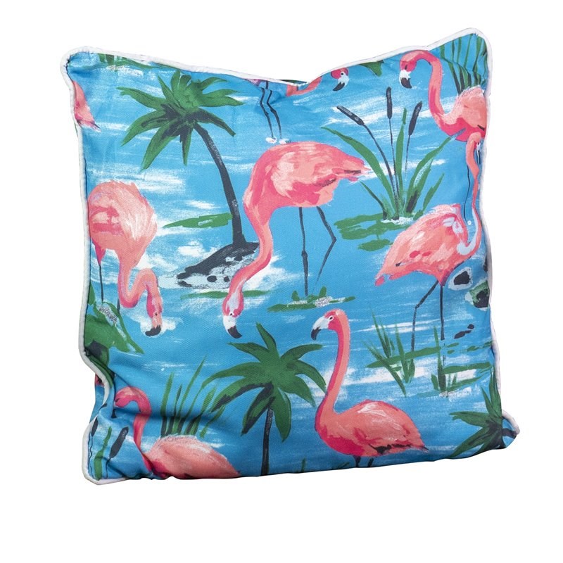Patio Premier 2PK Flamingo Spunpoly Cushion w/ Flame Retardant Filling
