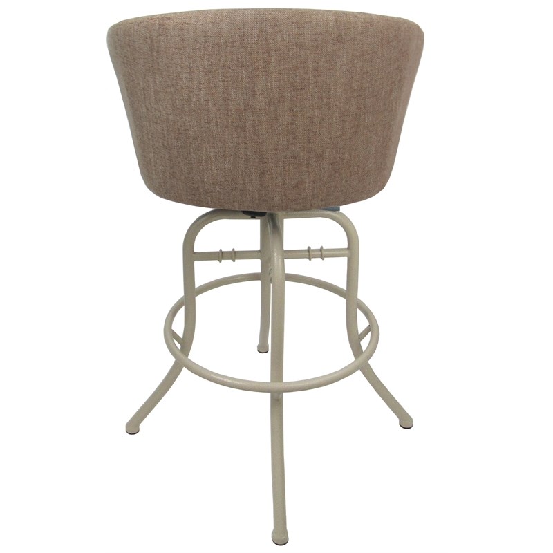 Swivel Tilt Counter Metal Bar Stool 26" Joey Basin Beige Beige