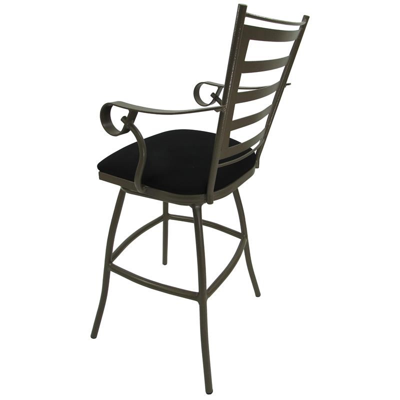 Outdoor Patio Extra Tall Spectator Swivel Bar Stool 35" Jenna