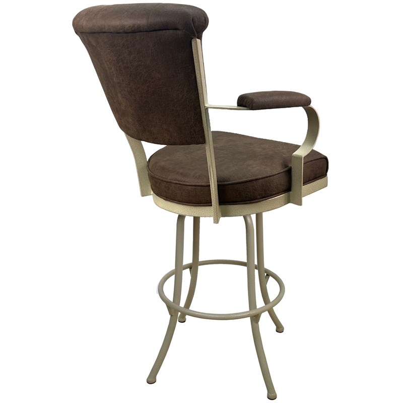Miami Extra Tall 34" Metal Bar Stools Northwest Whiskey Beige
