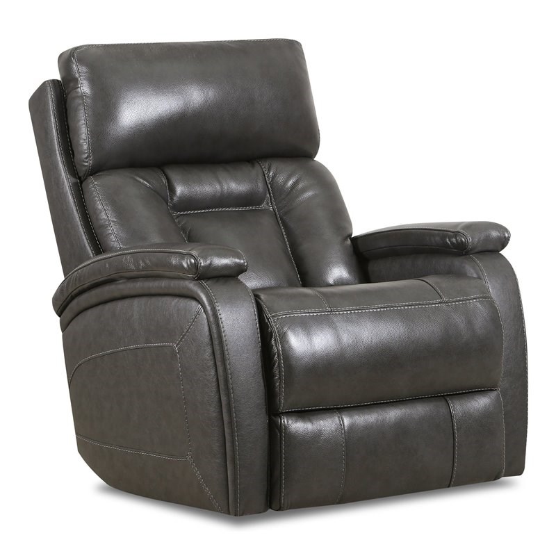 full grain leather rocker recliner