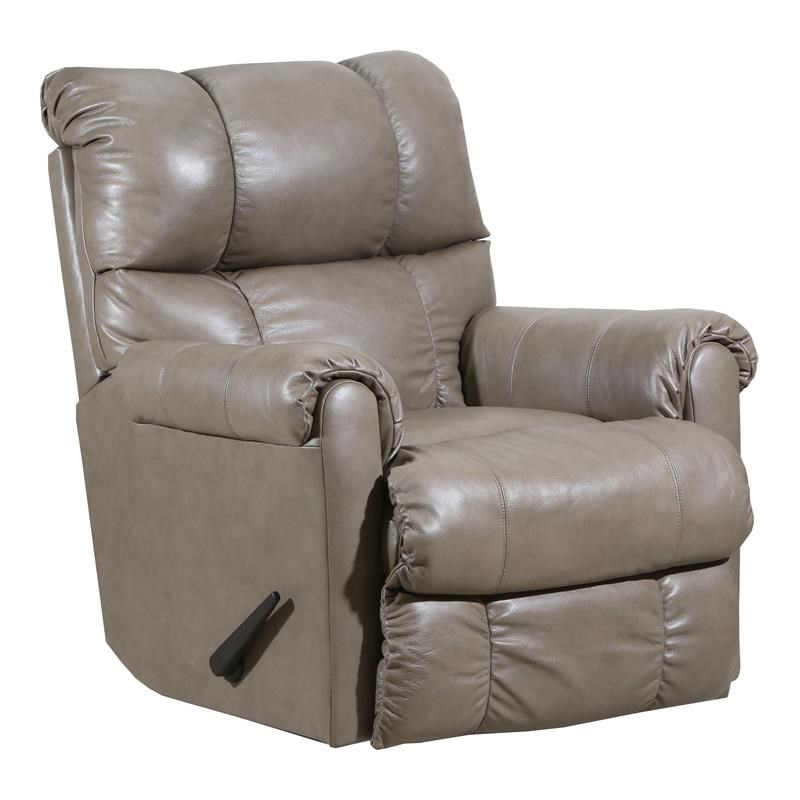 Lane Furniture 4208 Avenger Leather Rocker Recliner in Soft Touch Taupe Beige