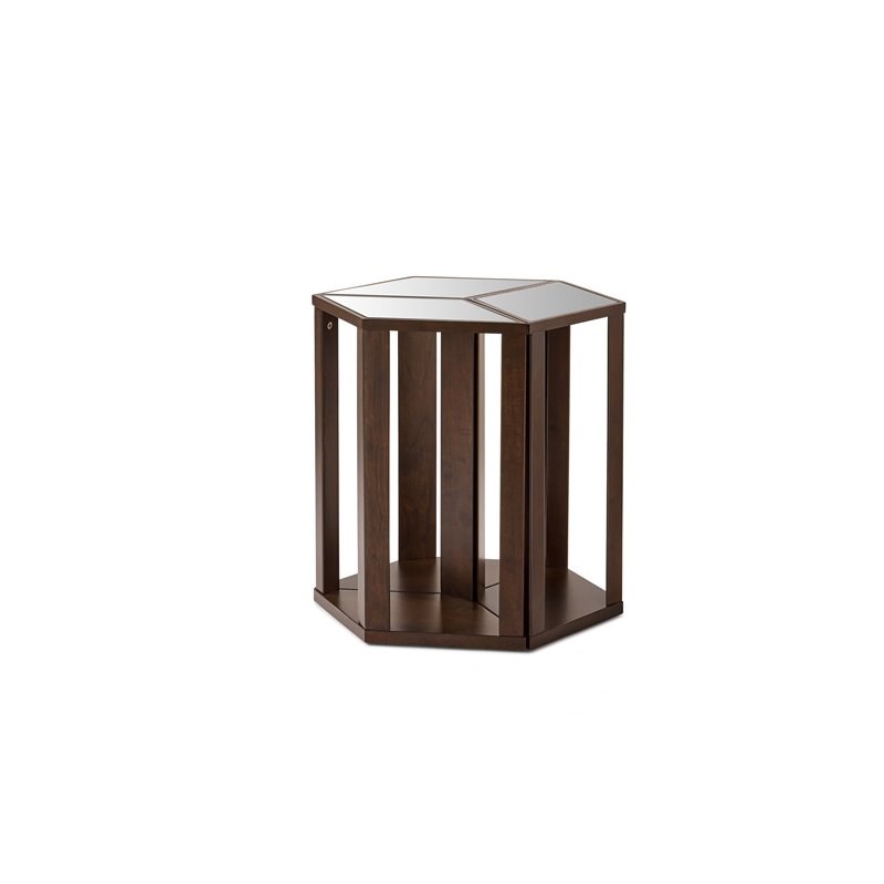 Lane Furniture Langham 3 Piece Wood Modular Accent Table in Brown Tea