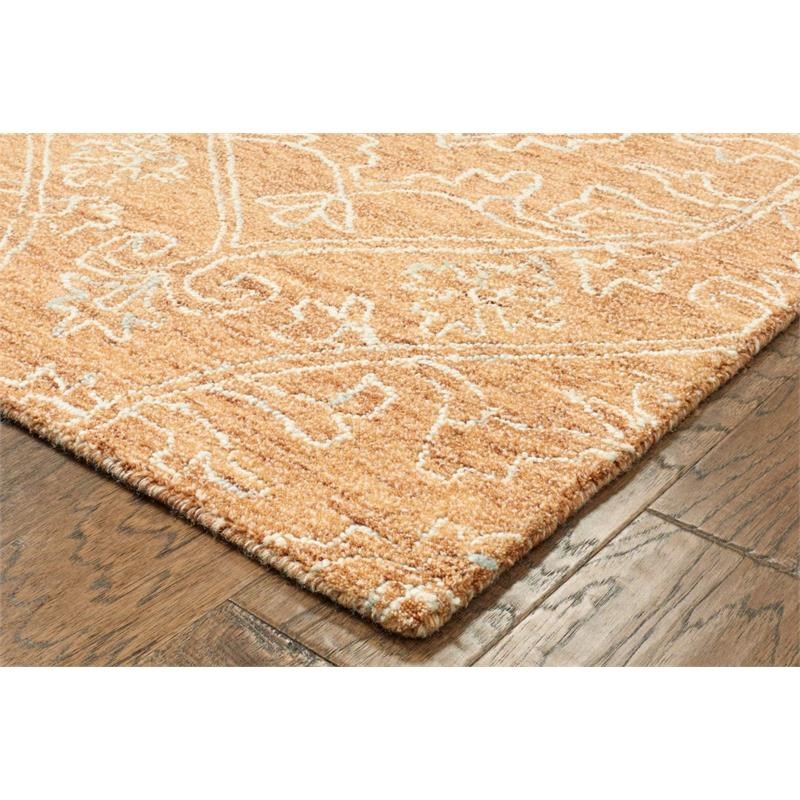 8' x 10' Rustic Floral Paradise Area Rug
