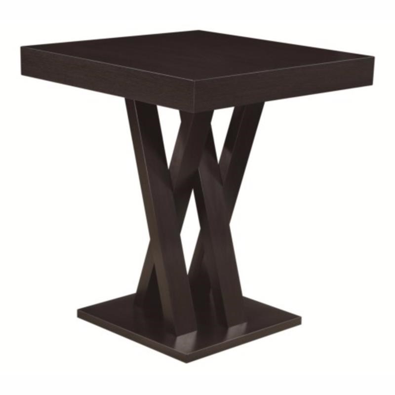 Contemporary Style Wooden Bar Table in Brown