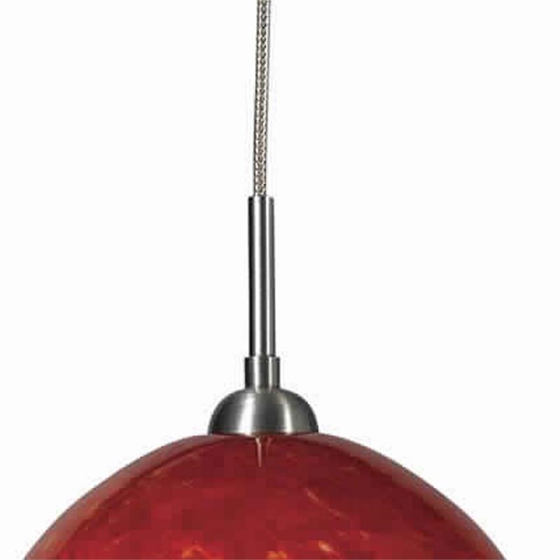 Swirl Dome Shaped Glass Shade Pendant Lighting with Cord in Yellow and Red