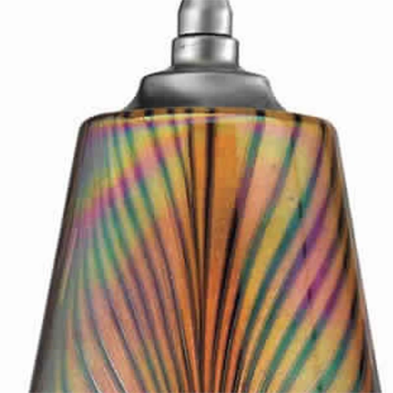 Tapered Design Glass Shade Pendant Lighting with Canopy in Multicolor