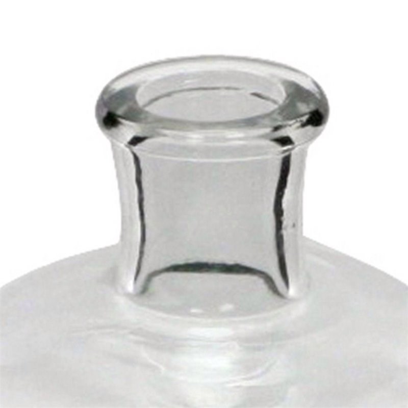 Glass Bottle with Pot Bellied Shape Base in Small in Clear
