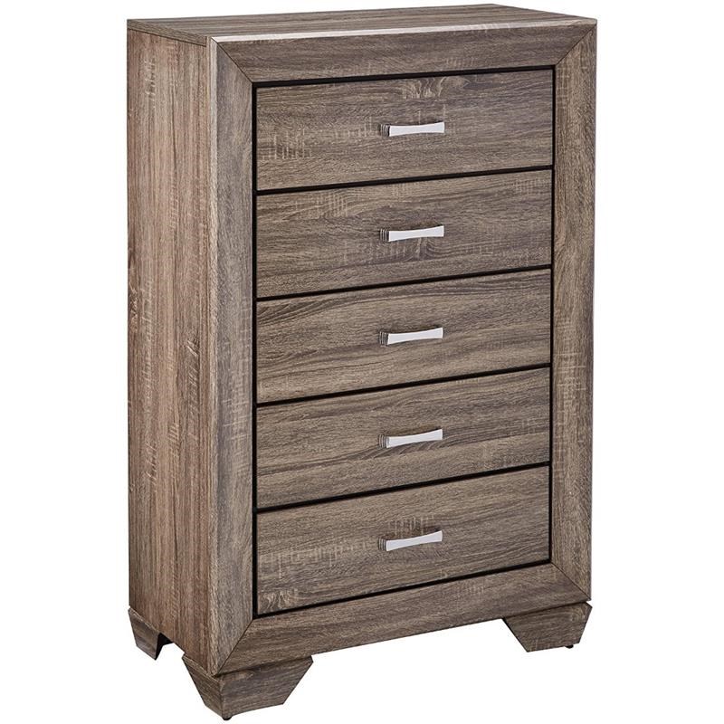 Chic Sylvan Country Chest  Natural Oak Brown