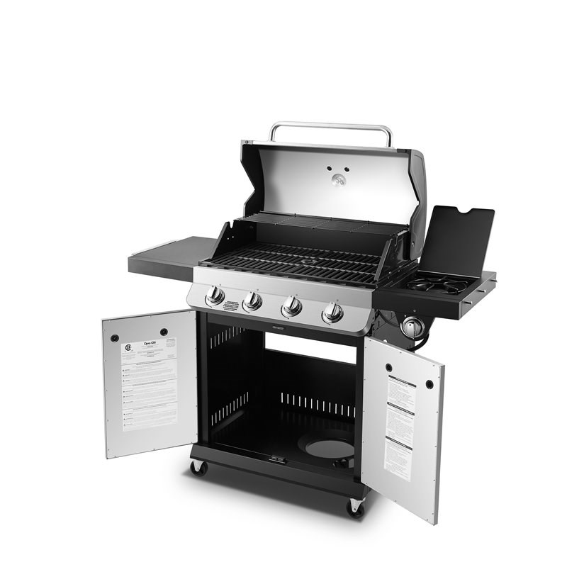 Dyna-Glo 4-burner Stainless Steel Premier Propane Gas Grill in Silver Finish