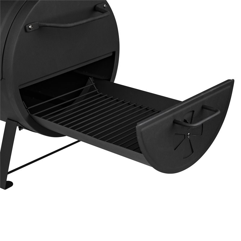 Dyna-Glo Transitional Metal Portable Charcoal Grill in Black Finish