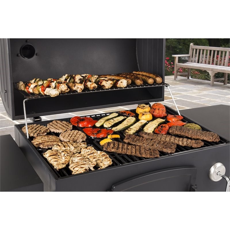 Dyna-Glo Transitional Metal Large Heavy-Duty Charcoal Grill in Black