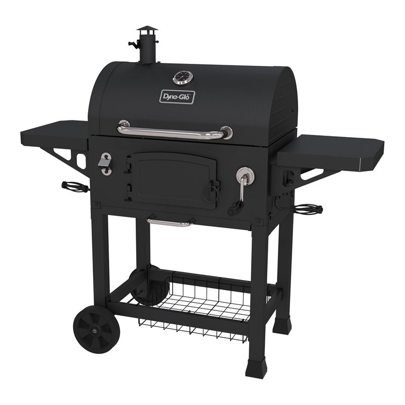 Dyna-Glo Transitional Metal Large Heavy-Duty Charcoal Grill in Black