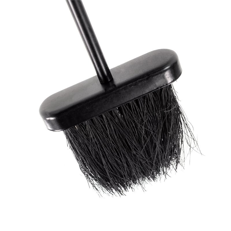 Pleasant Hearth Transitional Metal Fireplace Brush in Black Finish