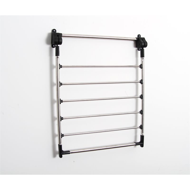 Greenway Stainless Steel Indoor Wall-Mount Drying Rack in Silver