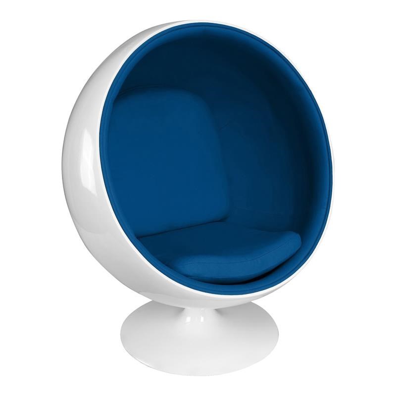 blue pod chair