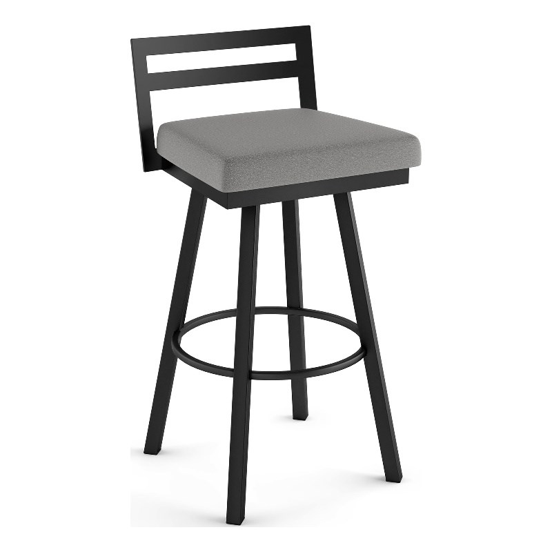 black metal swivel counter stools