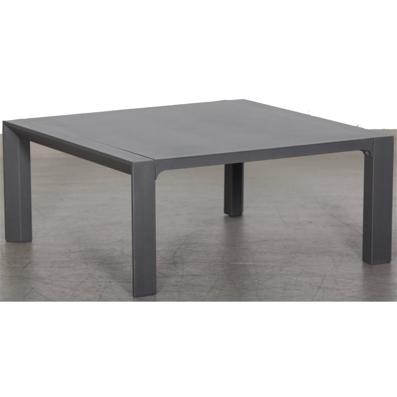 Cabo Aluminum Frame Coffee Table in Gray
