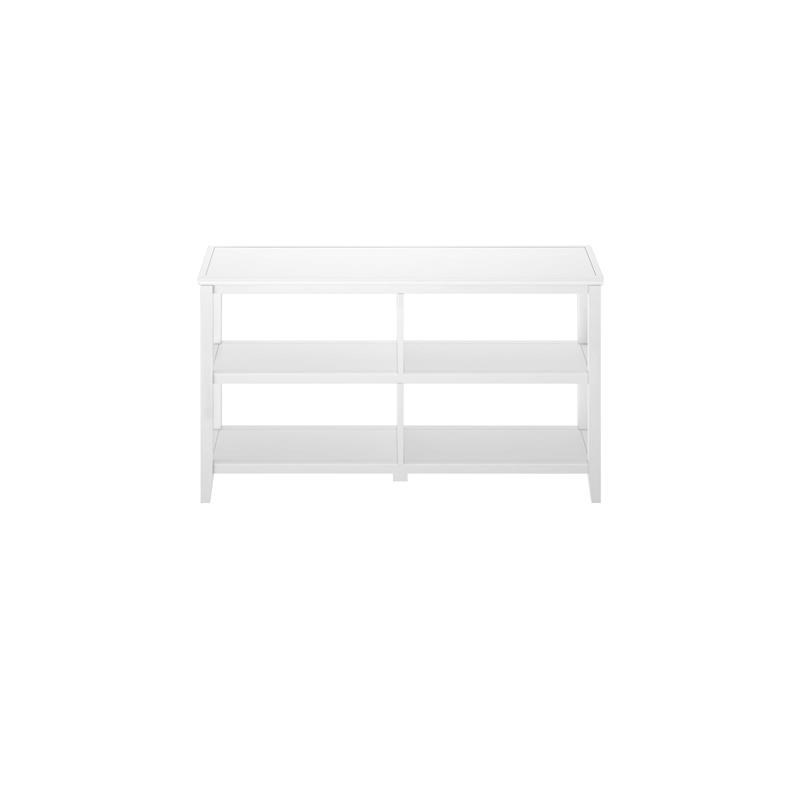 New Ridge Home Goods 2tier Low Traditional Wooden Bookcase in White Homesquare