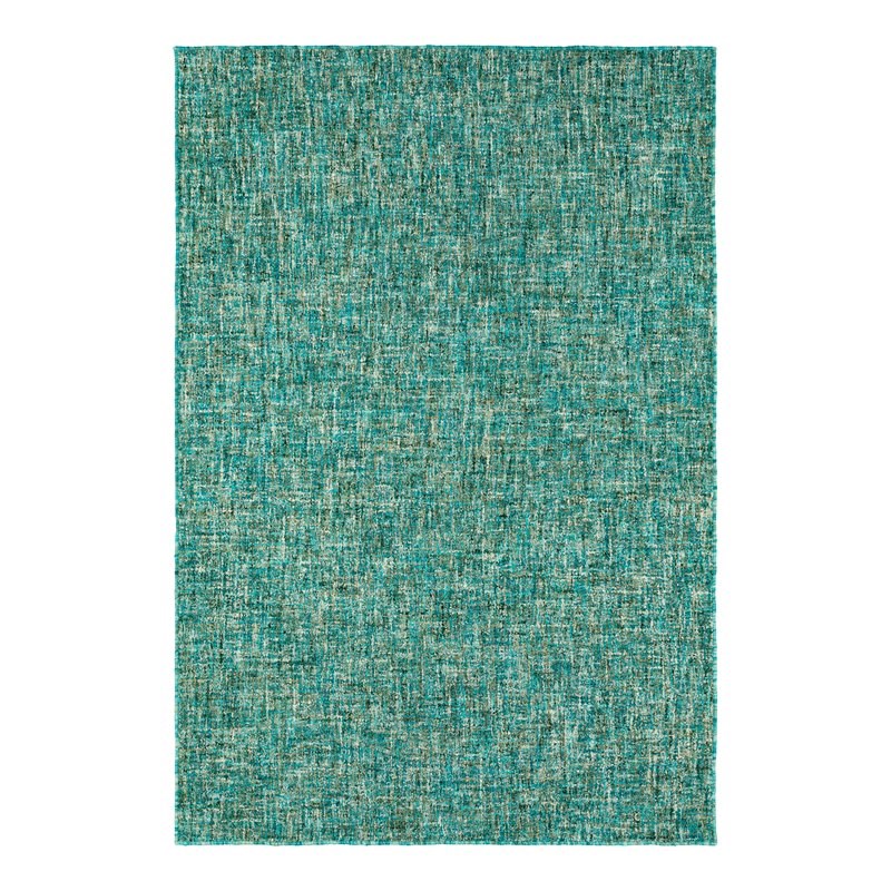 Addison Rugs Winslow 2' x 3' Active Solid Wool Accent Rug in Peacock/Green