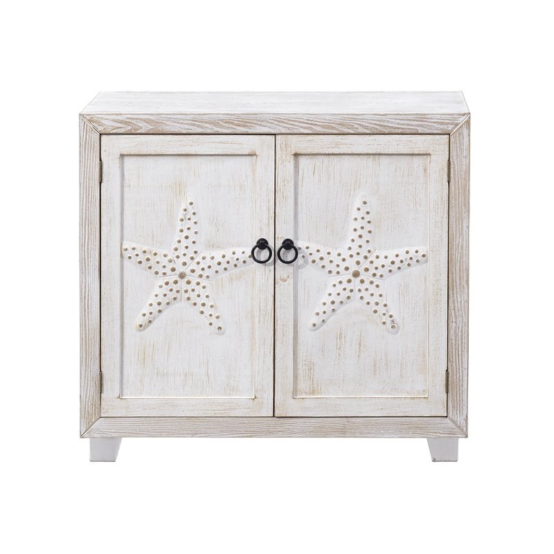 Coast To Coast Imports Stars of the Sea Two Tone Two Door Cabinet