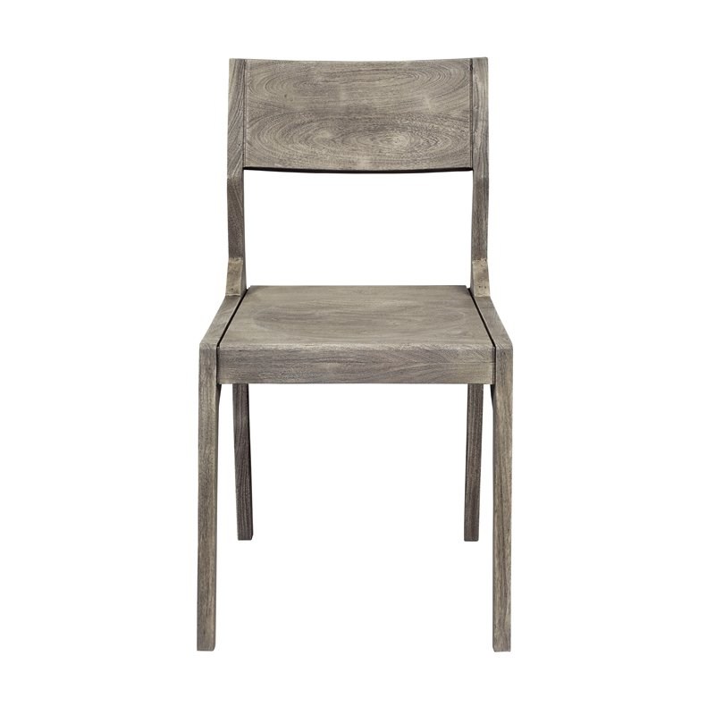 Coast To Coast Imports Sandblast Grey Yukon Angled Back Dining Chairs (Set of 2)