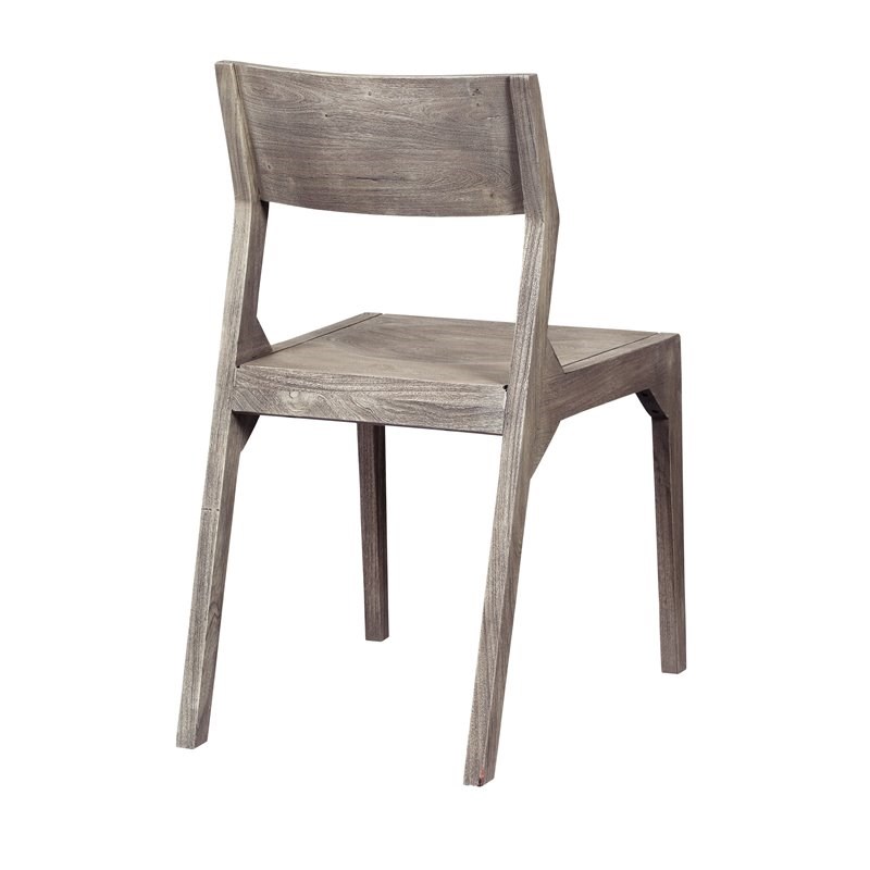 Coast To Coast Imports Sandblast Grey Yukon Angled Back Dining Chairs (Set of 2)