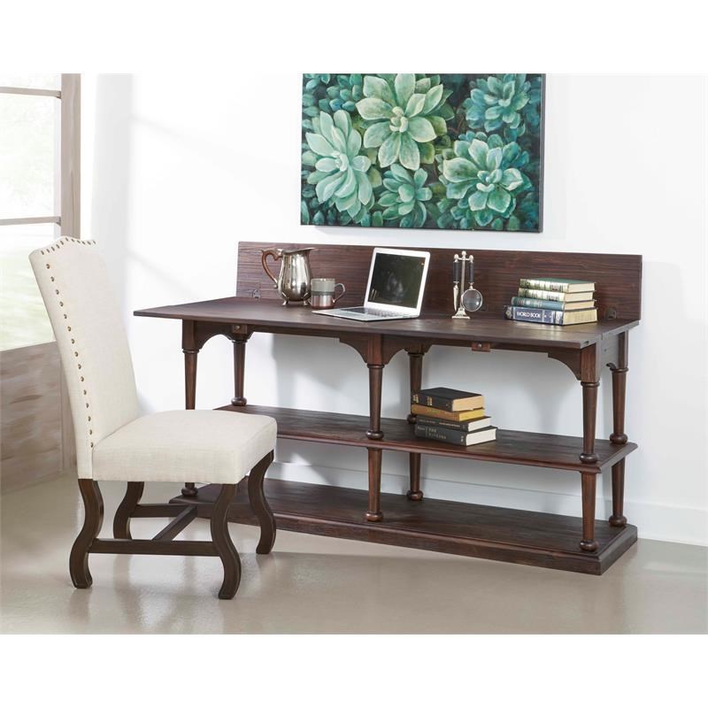 Coast to Coast Imports Brown Fold Out Console Table