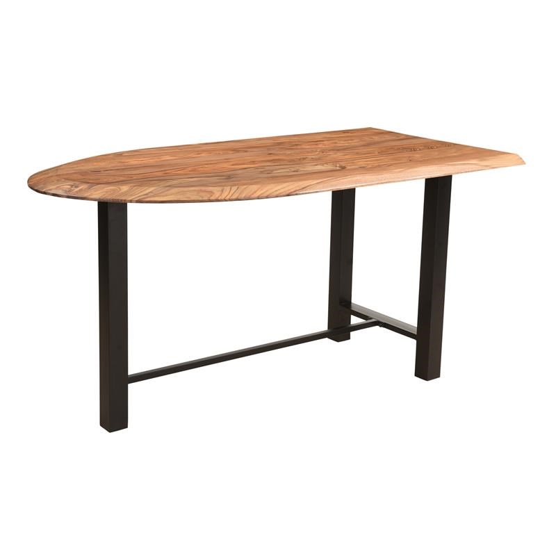 Coast to Coast Imports Black and Brown Wood Counter Height Dining Table