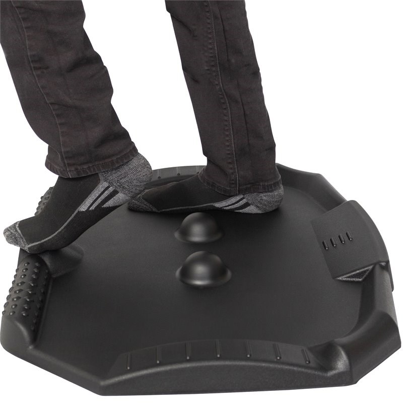 Living Essentials Nero Anti-Fatigue Contoured Comfortable Foam Standing Desk Mat