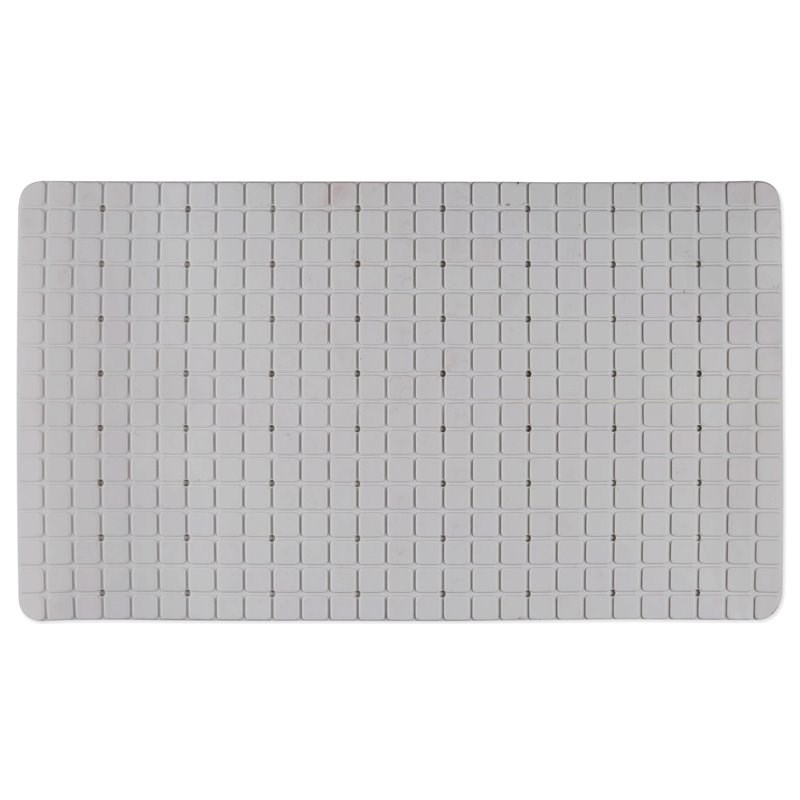 Safdie & Co. Bath Mat with Anti-Slip Suction Cups in Grey
