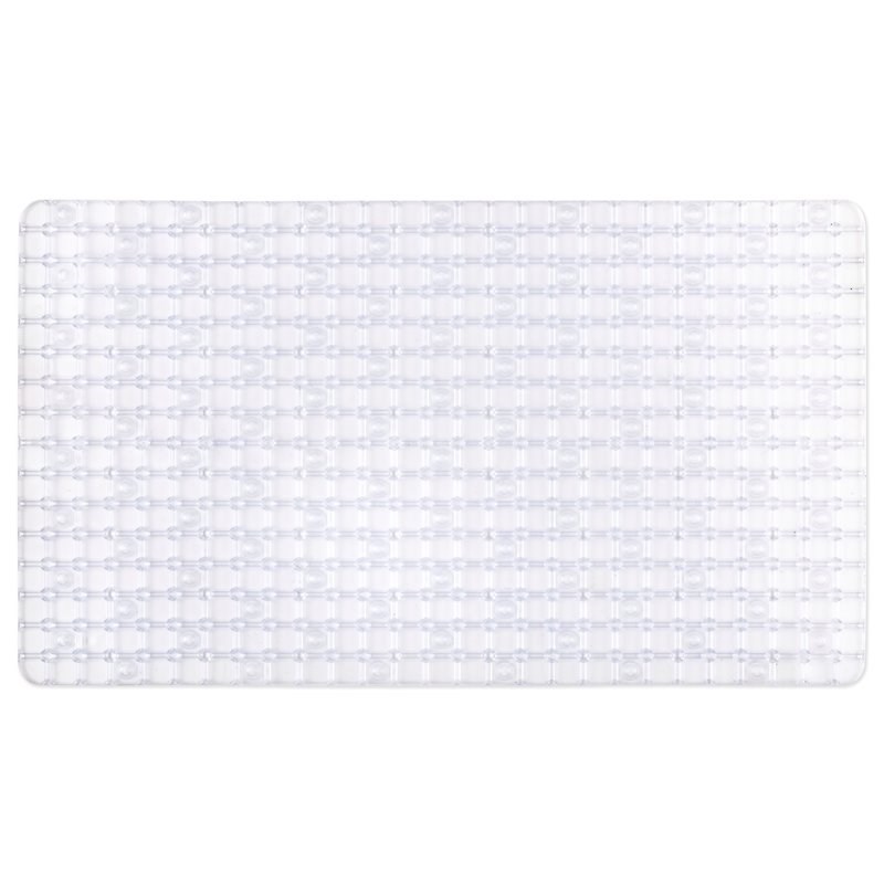 Safdie & Co. Bath Mat with Anti-Slip Suction Cups in Clear
