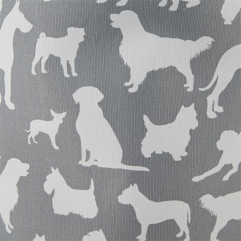 Polyester Pet Bin Dog Show Gray Round Small 9x12x12