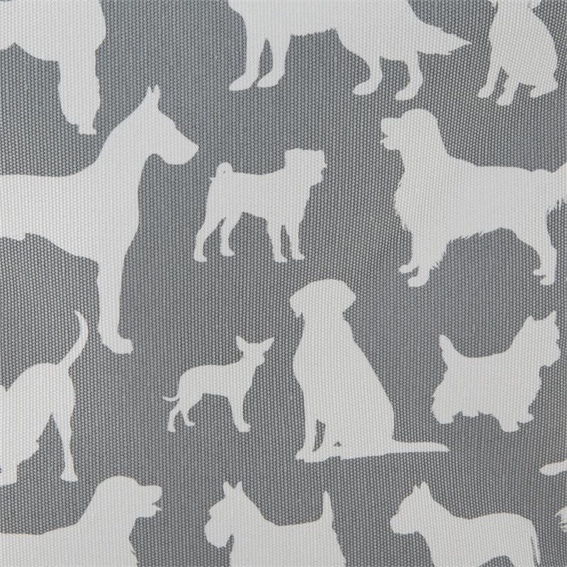 Polyester Pet Bin Dog Show Gray Rectangle Large 17.5x12x15