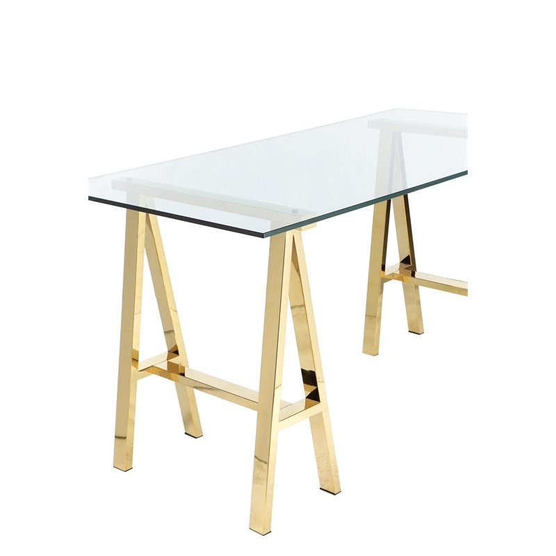 brady desk polished gold