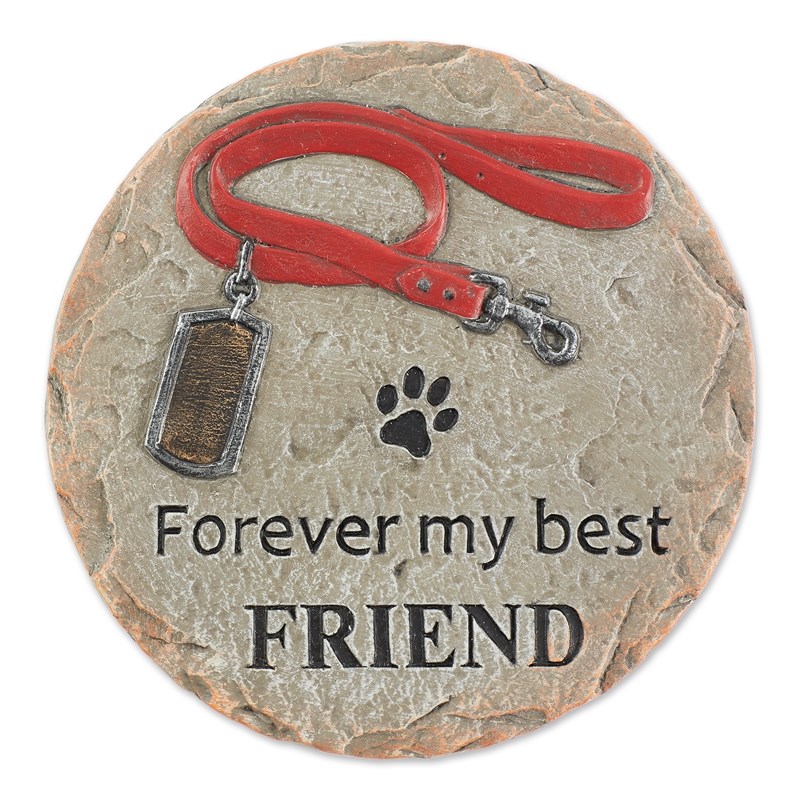 Multi-Color Forever My Best Friend - Pet Memorial Stepping Stone
