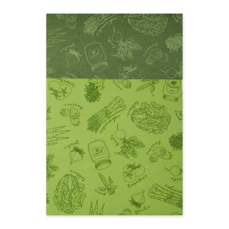 Artichoke Green Market Print Fridge Fabric Liner 12x24 (Set of 6)