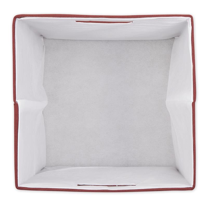 Polyester Cube Solid Barn Red Square Red Fabric With Handles 13x13x13