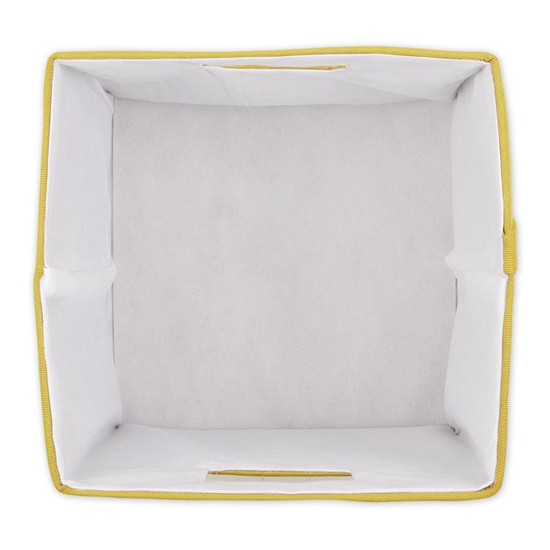 Polyester Cube Solid  Lemongrass Square Yellow Fabric 13x13x13