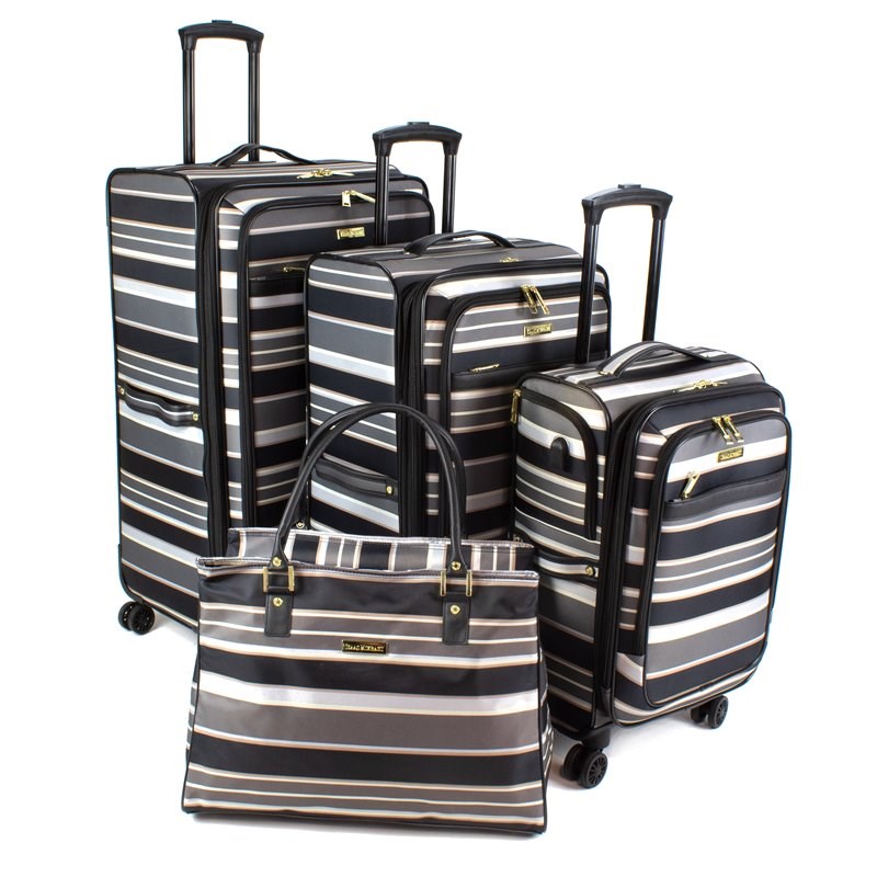 isaac mizrahi soho 4 piece spinner luggage set