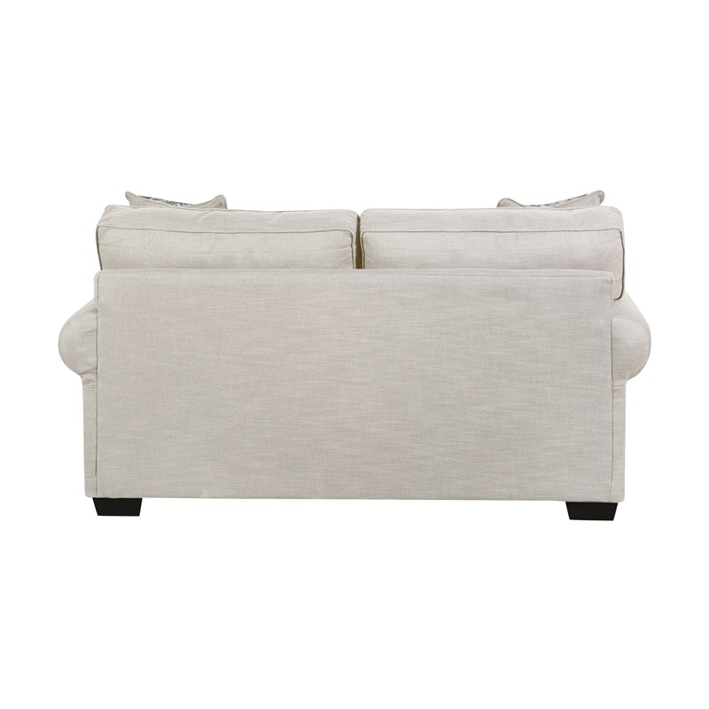 Southampton Loveseat with Accent Pillows in Cream