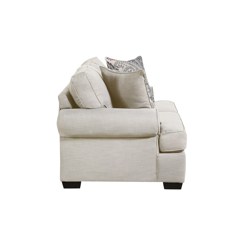 Southampton Loveseat with Accent Pillows in Cream