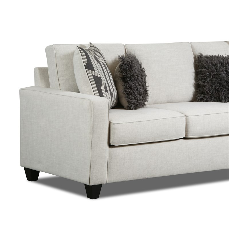 Oakleigh Sofa with Accent Pillows in Cream