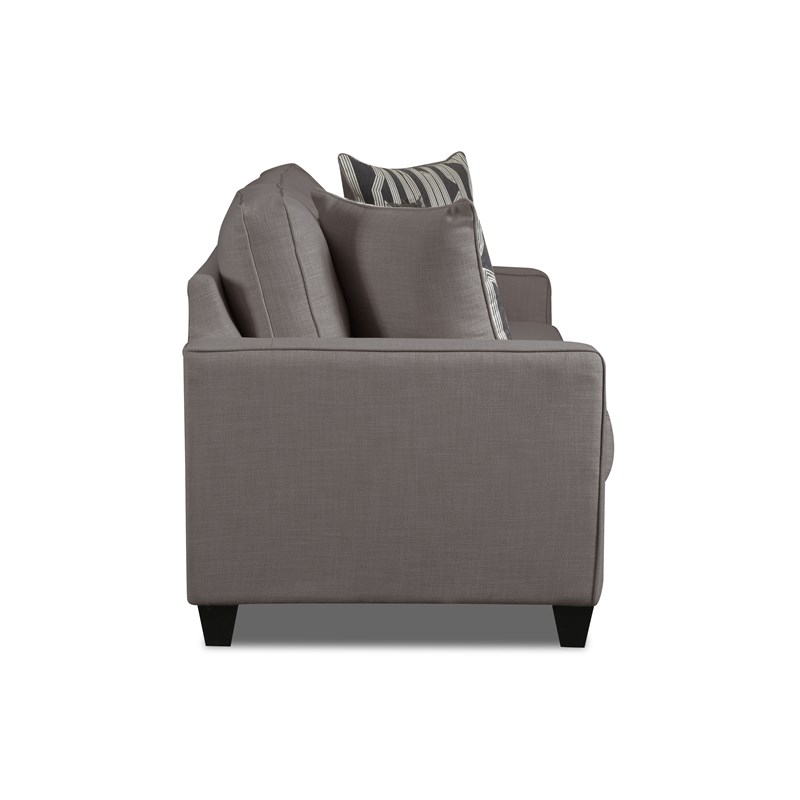 Oakleigh Loveseat with Accent Pillows in Gray