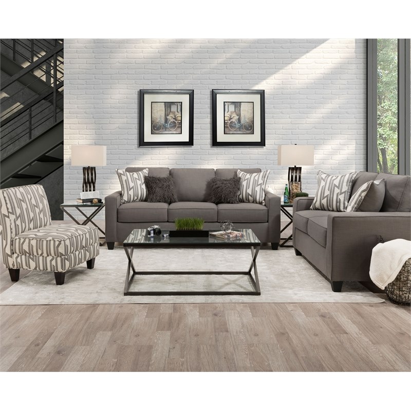 Oakleigh Sofa with Accent Pillows in Gray