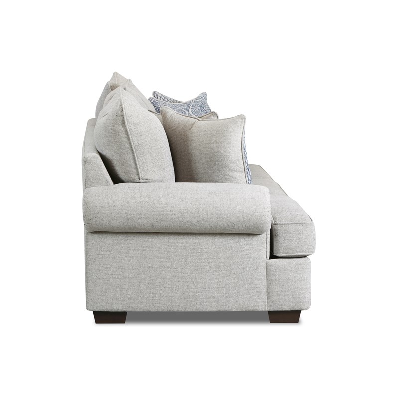 Miacomet Loveseat with Accent Pillows in Light Gray