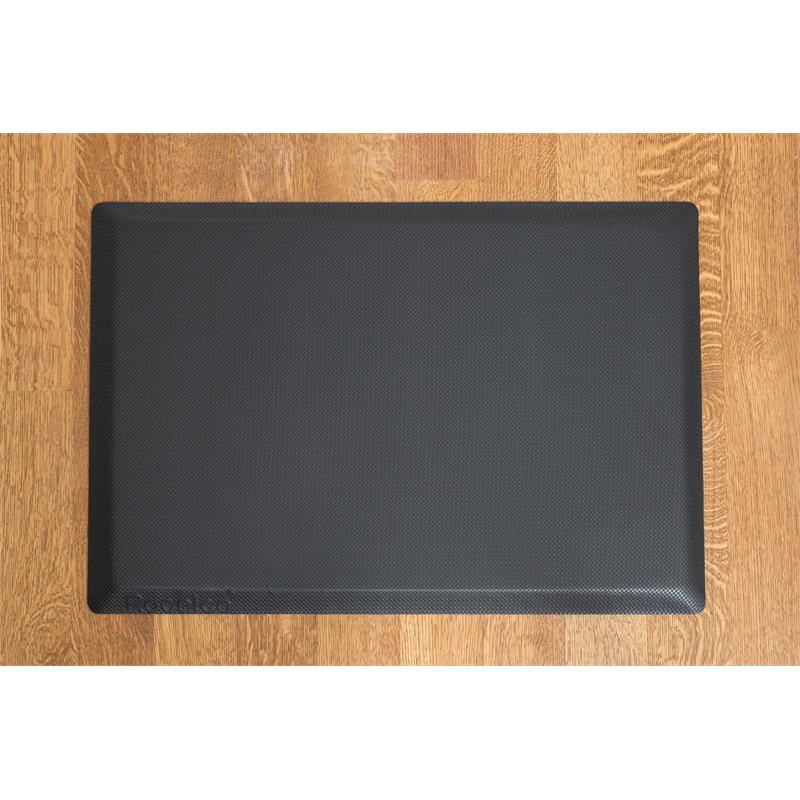 Rocelco Standing Desk Converter & Floor Mat 31.5 Inch Riser w/Tablet Mount Black
