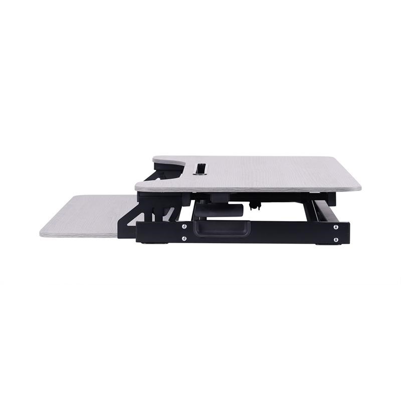 Rocelco Standing Desk Converter & Floor Mat 31.5 Inch Riser w/Tablet Mount Gray